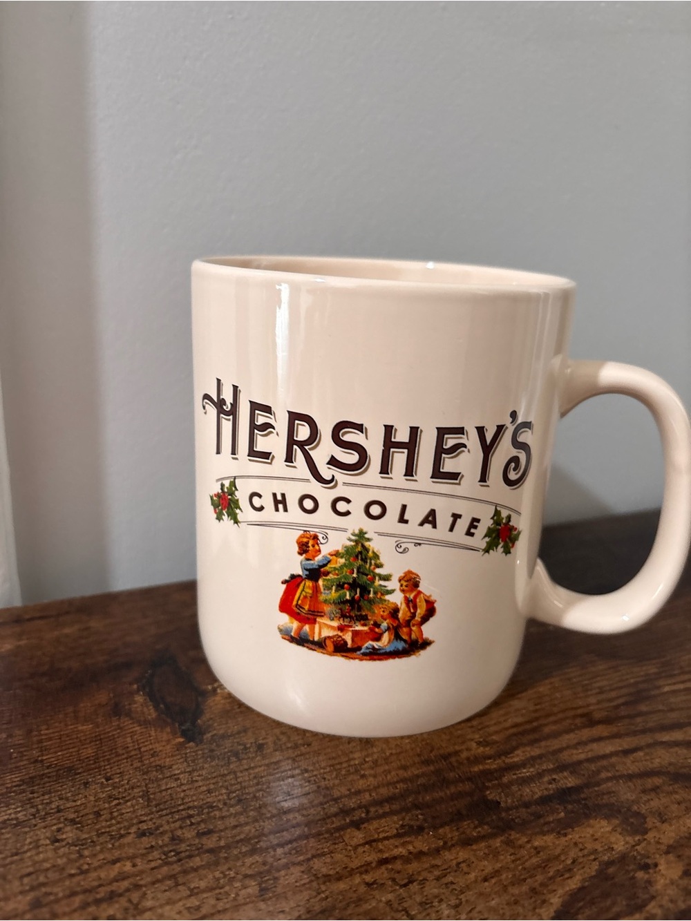 Hershey's Cream Ceramic Coffee Mug - Holiday Design